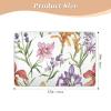 Purple Yellow Florals Extra Large Resuable Diaper Mats Water Resistant Pee Pads for Bed Non-Slip Incontinence Pads for Kids Adults Pets 52" L x 34" W view 2