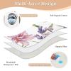 Purple Yellow Florals Extra Large Resuable Diaper Mats Water Resistant Pee Pads for Bed Non-Slip Incontinence Pads for Kids Adults Pets 52" L x 34" W view 3