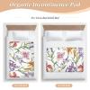 Purple Yellow Florals Extra Large Resuable Diaper Mats Water Resistant Pee Pads for Bed Non-Slip Incontinence Pads for Kids Adults Pets 52" L x 34" W view 4