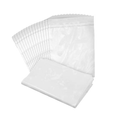 100 Vomit Bags, Travel Sickness Bags for Motion Sickness, Emesis Bags for Car and Air Travel, 19.7 x 30.5 cm PE Material, Ideal for Pregnant Women, Children, and Taxi Drivers(White)