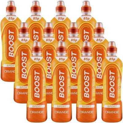 Boost Isotonic Sport Drink(24X500 ml, Orange) by Kandy Collection