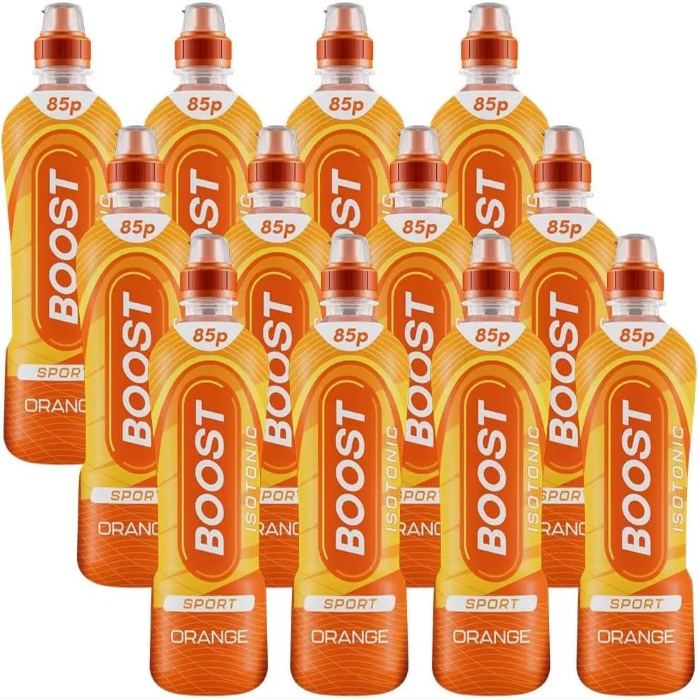 Boost Isotonic Sport Drink(24X500 ml, Orange) by Kandy Collection