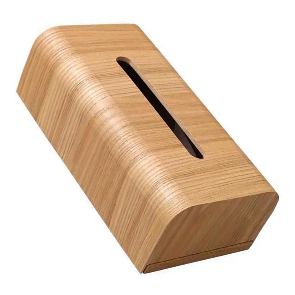 ABOOFAN Willow Tissue Box Wooden Japanese Style Fits Desktop Bathroom for Home Decor Storage Case for Napkins