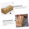 ABOOFAN Willow Tissue Box Wooden Japanese Style Fits Desktop Bathroom for Home Decor Storage Case for Napkins view 3