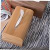 ABOOFAN Willow Tissue Box Wooden Japanese Style Fits Desktop Bathroom for Home Decor Storage Case for Napkins view 4