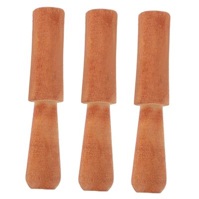 Yardwe 3pcs Sturdy Wooden Sound Bowl Stick Accessory with Smooth Surface for Meditation Room and Sauna Use, Safe to Use Singing Bowl Mallets