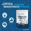 Creatine Monohydrate Powder 300g (60 x 5g Servings) - Micronized Pure Creatine Powder to Support Muscle Growth for Men & Women - Vegan Workout Supplement - Unflavoured, Critical Supplements view 2