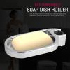 Adjustable ABS Dish Holder Practical Shower Rod Slide Bathroom Gadget for Keeping Dry with Easy Installation Instructions view 3