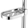 Adjustable ABS Dish Holder Practical Shower Rod Slide Bathroom Gadget for Keeping Dry with Easy Installation Instructions view 4