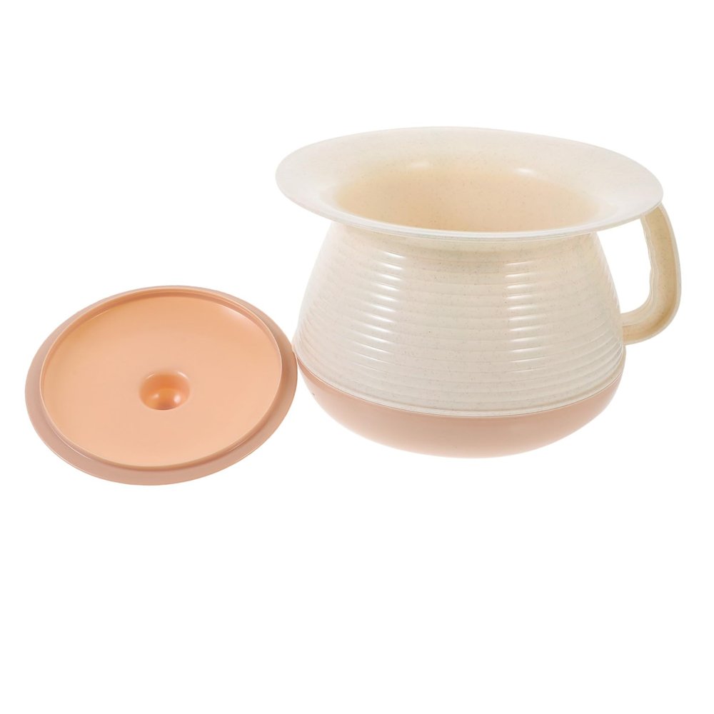 HAMPPLIES Portable Plastic Urine Bucket with Lid for Travel and Home Use, Easy to Clean Pp Material Urinal Toilet Suitable for Adults and Pregnant Women, Compact Boys Potty for Bedroom