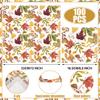 100 Pcs Fall Leaves Party Napkins Maple Leaf Paper Napkin 3 Ply Autumn Disposable Napkins Fall Leaf Luncheon Dinner Napkin for Thanksgiving Autumn Harvest Home Kitchen Party Supplies, 6.5 x 6.5 Inch view 2