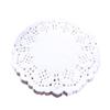 100 Pieces White Lace Round Paper Coasters, Cake Hollow Packaging Pads, Baking Oil Absorbent Paper Pads, Suitable for Home Office Hotel Restaurant Cafe Bar Decoration view 1