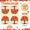 100 PCS Fall Tree Paper Napkins 6.5x6.5 Inch Maple Leaves Party Napkin 3 Ply Watercolor Tree Disposable Dinner Napkins Maple Tree Luncheon Napkin for Autumn Thanksgiving Harvest Kitchen Party Supplies view 2