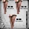 Bencailor 4 Pairs Fishnet Thigh High Stocking for Women Silicone Lace Top Sheer Over Knee High Silky Stockings, Black, L view 4