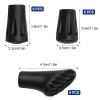 18 Pieces Walking Stick Rubber Ends & Trekking Pole Tips, Non-Slip Heavy Duty Rubber Ferrules, Universal Replacement for Walking/Hiking Poles - All Terrain Asphalt Gravel Mountain - 3 Styles view 2