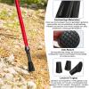 18 Pieces Walking Stick Rubber Ends & Trekking Pole Tips, Non-Slip Heavy Duty Rubber Ferrules, Universal Replacement for Walking/Hiking Poles - All Terrain Asphalt Gravel Mountain - 3 Styles view 4