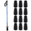 12 Pcs Walking Stick Ferrules, Walking Pole Rubber Tips & Ferrules for Walking Sticks, Universal Non-Slip Replacement Caps for Trekking Poles, Canes & Crutches (3.6x2cm) view 1