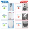1.6 Gallon Drawstring Small Trash Bags 120Pcs Mini White Garbage Bags, Plastic Trash Can Bin Liners Unscented for Home Bathroom Kitchen Bedroom Office view 2