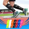 AMENGJ Calf Compression Sleeve 1Pair Leg Compression Sleeve,Calf Brace Support Calf Sleeve for Men Women(Green,M) view 4