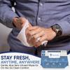210 x Wet Wipes for Adults | Intimate Wipes with Aloe Vera | Biodegradable | Body Wipe for Adults No Shower | Shower Wipe | Extra Large | Size 34 x 20 cm | (3 Packs of 70) view 2