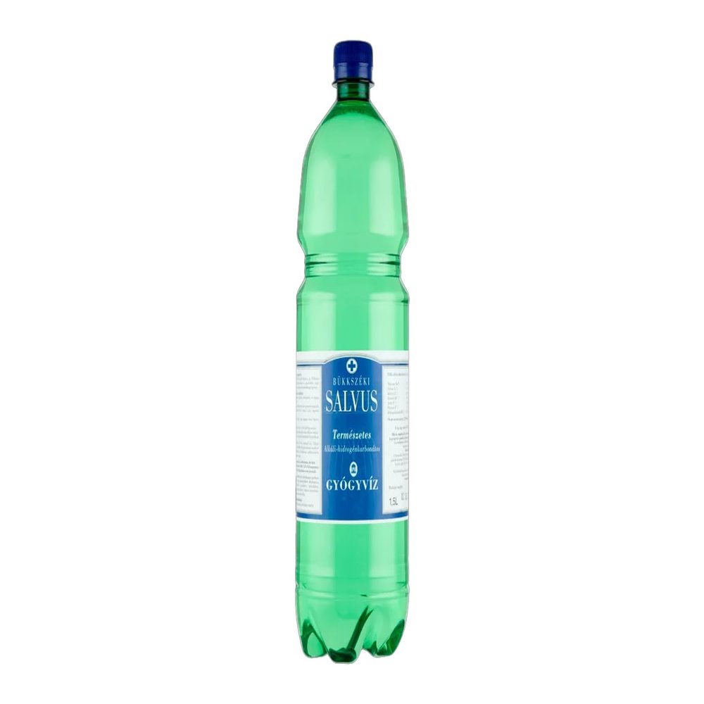 Salvus Natural Alkaline Bicarbonate Medicinal Water, 1.5L, High Mineral Content, Therapeutic Support to be Consumed or Used externally