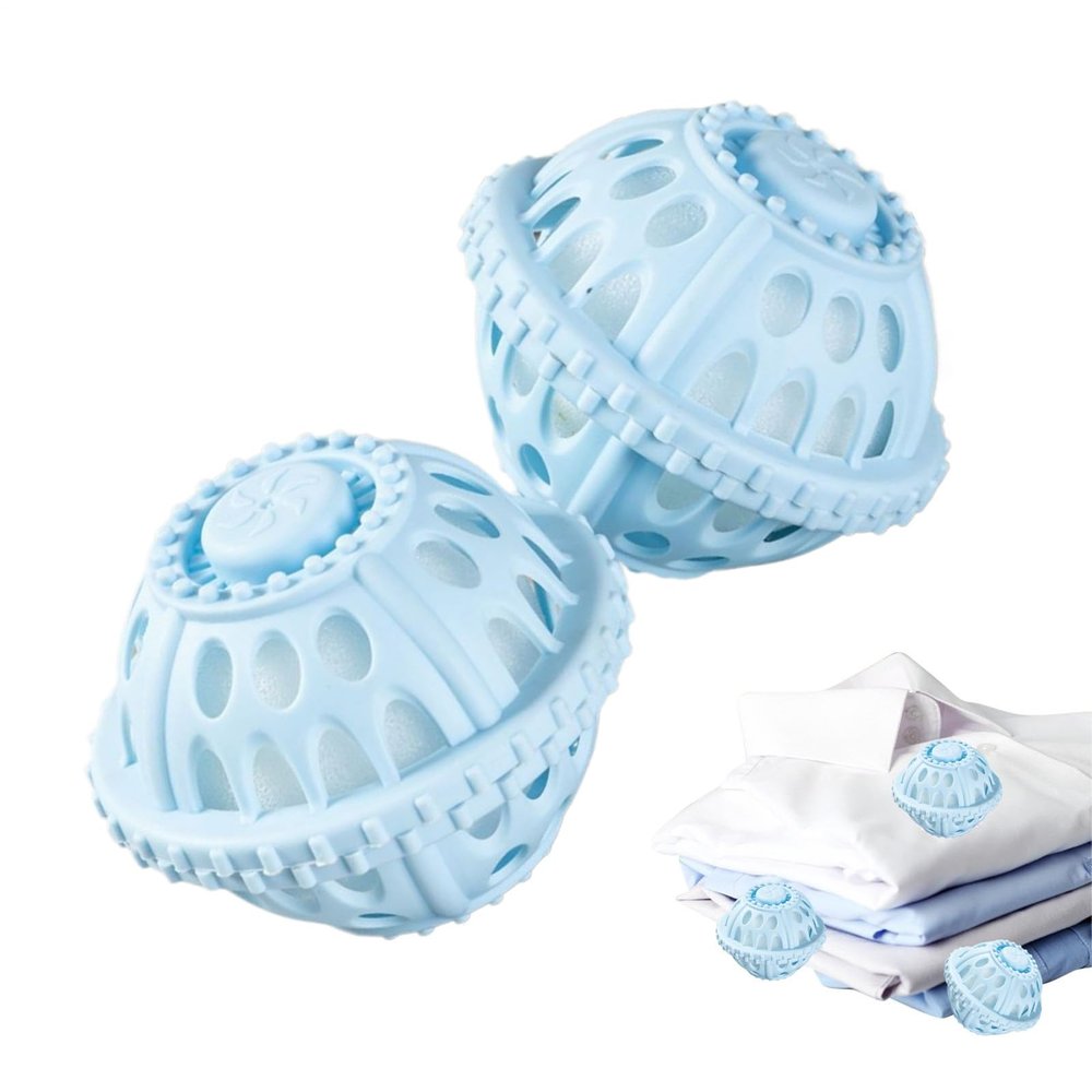Laundry Balls For Washing Machine | Laundry Balls For Dryer Non Detergent | Anti-Knot Home Cleaning Supplies For Families, College Students, Vacation, Traveling RV