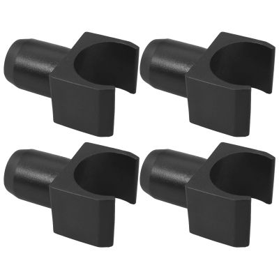 Wheelchair Seat Rail Guide Replacement | 4X Seat Rail Guides for Transport Chairs - U Type Slider, Auxiliary Accessories for Outdoor Transportation Use