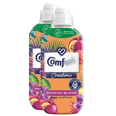 Creations Fabric Conditioner - 30 washes x Pack of 2 - Passion Bloom - Designed to Keep Clothes Fragrant and Clean Long After Each Wash - Clothes Will Be Soft, Deliciously Aromatic and Fresh