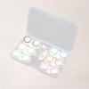 DEARMAMY Contact Lens Case Holder 6pcs Set Plastic Lens Storage Box with Tweezers and Suction Stick Portable Travel Organizer for Soft and Hard Lenses view 3