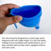 Male UrinalBed Pan Urinals for Men, Male Urinal Bottles with Spill Proof Nighttime Use Pee Bottle, Unisex Portable Pee Container Long Tube with Lid Pee Jug(Blue) view 2