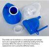 Male UrinalBed Pan Urinals for Men, Male Urinal Bottles with Spill Proof Nighttime Use Pee Bottle, Unisex Portable Pee Container Long Tube with Lid Pee Jug(Blue) view 3