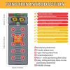 YJYJY Full Body Electric Massage Mat with 20 Neck Shiatsu Kneading Massage Heads 9 Massage Modes Foldable Heating Cushion With10 Vibrating Motors view 2
