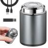 AOOWU Mini Portable Electric Shaver, Electric Mini Shavers for Men, Waterproof Portable Shaver, Compact Electric Razor for Men, USB Rechargeable Shaver Electric Beard Trimmer for Home Travel Business