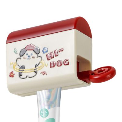Toothpaste Squeezer, Tube Wringer, Dispenser Tool, White, Red, Multifunctional Bathroom Holder Stand for Shower Room Hotel Outdoor Travel Vanity Sink Storage Home Use