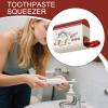 Toothpaste Squeezer, Tube Wringer, Dispenser Tool, White, Red, Multifunctional Bathroom Holder Stand for Shower Room Hotel Outdoor Travel Vanity Sink Storage Home Use view 3