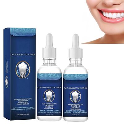 Dentite Cavity Healing Tooth Armor Liquid Repair Kit, 60ml Tooth Care Solution Dentite Cavity Healing Tooth Armor Liquid, Helps Keep Gum Healthy & Enamel Restoration (2 pcs)
