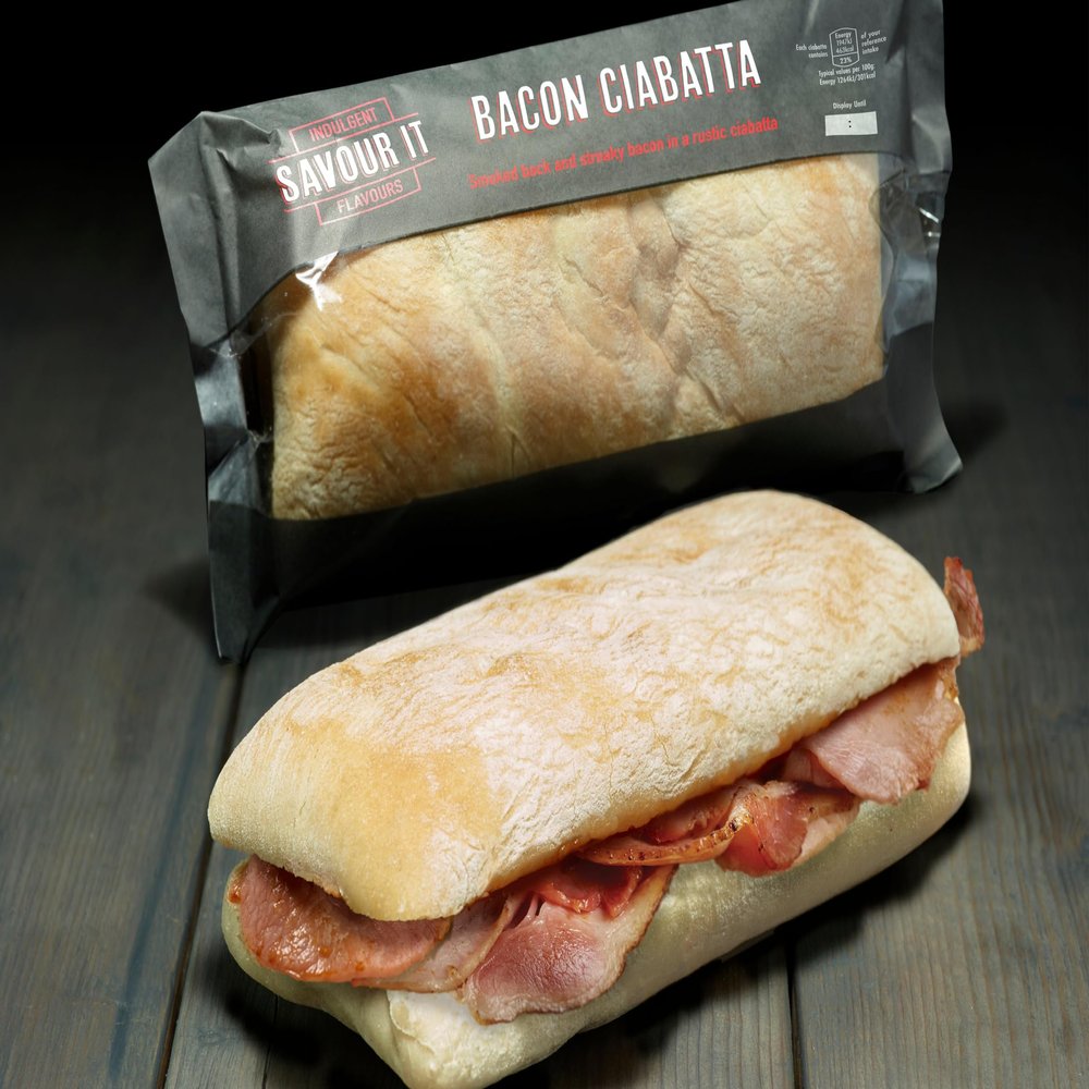 Country Choice Bacon Ciabatta 16 x 154g