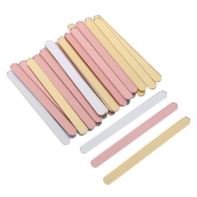 DOITOOL 60pcs DIY Ice Cream Stick Craft Making Supplies Food Grade DIY Ice Pop Stick Crafting for Treat Making