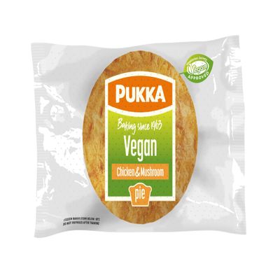 Pukka Wrapped & Baked Vegan Chicken & Mushroom Pie 1 x 12