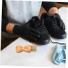 minkissy 2pcs Shoe Polish Brush Set Boot Polish Brush Wooden Handle Hair for Shoe Care Suitable for Whitening Cleaning view 4