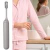 Travel toothbrush, foldable compact toothbrush for on the go, soft bristles, care items with removable brush head, portable cleaning utensils for travel, camping and work view 3