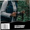 Abaodam 4pcs Ski and Pole Straps Set Adjustable Nylon Wrist Bands Replacement for Trekking Poles and Walking Sticks Outdoor Hiking Snowboard Carrying Accessories view 3
