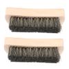 UTHCLO 2pcs Boar Bristle Shoe Brush Laundry Brush Wood Handle Multi-use Household Shoes view 1