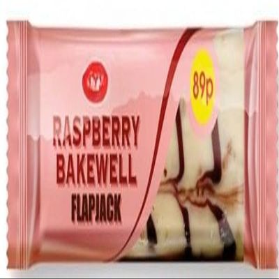 Raspberry Bakewell Flapjack Snack Bar 85g (Pack Of 24) "Taste The Sweetness In Every Bite" Twisty Treat
