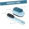 ORFOFE 2pcs Scrub Brush Set for Shoes and Clothing with Easy to Grip Handle and Soft Nylon Bristles, for Household Cleaning and Travel, Sturdy Abs Material Cleaning Brush view 2