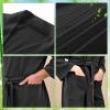 YIzdegg Pair of Long Cardigan Hotel Wear Bathrobe Bathrobe Nightdress Sexy Lingerie Large Sizes, black, M view 4