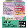 Splesh Ultra Soft 3-Ply Facial Tissues, 12 Square Box of Tissues, 672 Soft & Hygienic Paper Tissue Box Multipack, Strong & Gentle, Face & Nose Cube Tissues Bulk Pack for Home, Office & Daily Use view 1