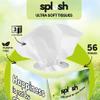 Splesh Ultra Soft 3-Ply Facial Tissues, 12 Square Box of Tissues, 672 Soft & Hygienic Paper Tissue Box Multipack, Strong & Gentle, Face & Nose Cube Tissues Bulk Pack for Home, Office & Daily Use view 3