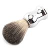 Alloy Shaving Soap Mug with Lid | Silver Handle & Faux Badger Hair Brush | Men ' s Wet Shaving Kit for Smooth Lather/Travel/Presents | Sturdy Grip Design view 4