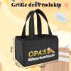 Anicy Bottles Bag Felt, Beer Gifts for Men, Birthdays and Christmas Presents for Men, Printed with a OPA Mnnerhandtasche Design (Dark Grey/DE) view 3